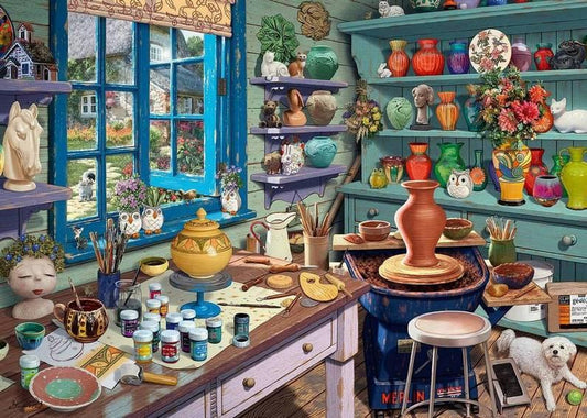 Ravensburger - Pottery Studio Sanctuary - 500 XL Piece Jigsaw Puzzle