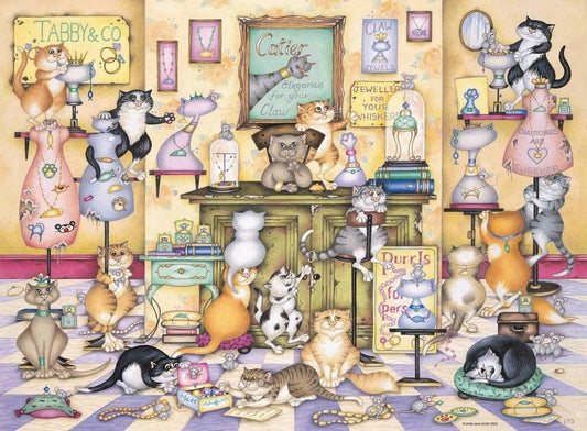 Ravensburger - Crazy Cats - Tabby & Co - 500 Piece Jigsaw Puzzle