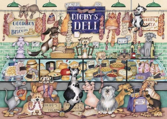 Ravensburger - Dapper Dogs No 1 - Digbys Deli - 1000 Piece Jigsaw Puzzle