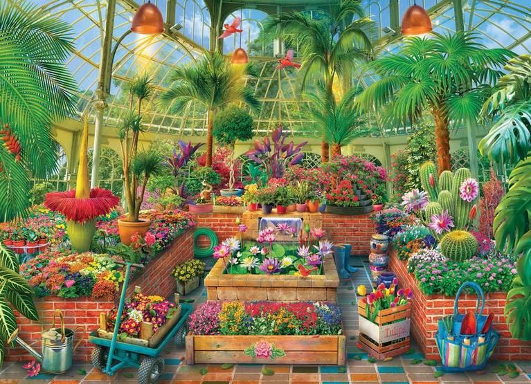 Eurographics - Greenhouse Garden Wild - 1000 Piece Jigsaw Puzzle