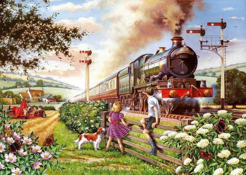 House of Puzzles - Railway Children - 1000 Piece Jigsaw Puzzle