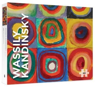 Pomegranate - Wassily Kandinsky - Squares with Concentric Circles - 500 Piece Jigsaw Puzzle