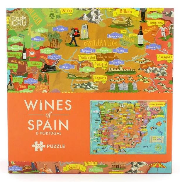 Puzzle Cru - Wines Of Spain & Portugal - 1000 Piece Jigsaw Puzzle