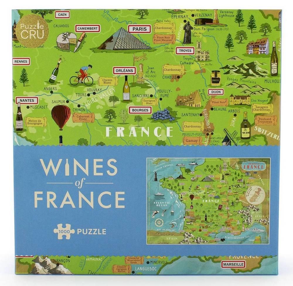 Puzzle Cru - Wines Of France - 1000 Piece Jigsaw Puzzle