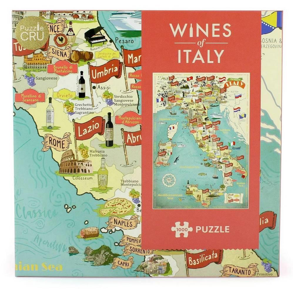 Puzzle Cru - Wines Of Italy - 1000 Piece Jigsaw Puzzle