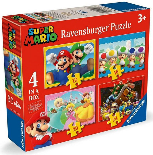 Ravensburger - Super Mario - 4 in a Box Jigsaw Puzzle