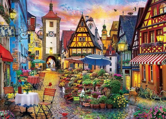 Masterpieces - Bavarian Flower Market - 1000 Piece Jigsaw Puzzle