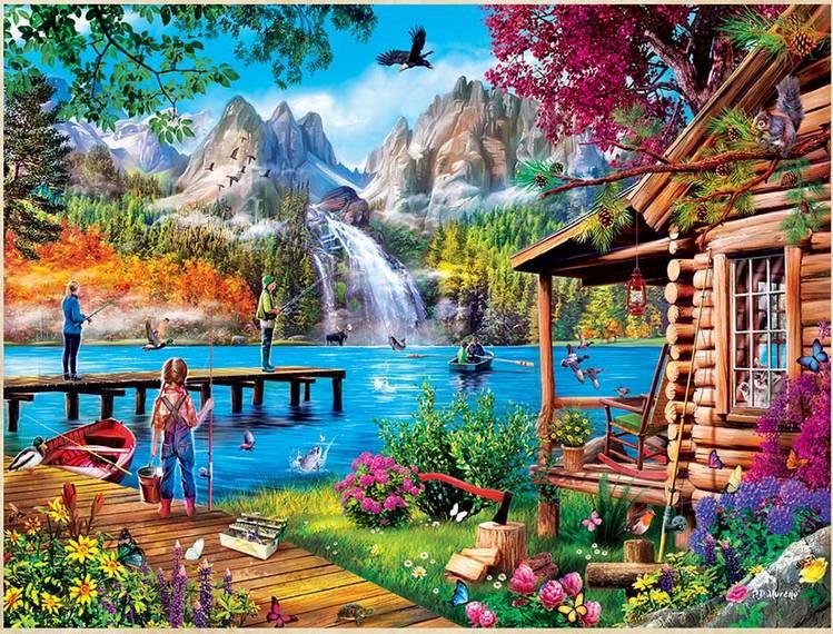 Masterpieces - Fishing with Pappy - 1000 Piece Jigsaw Puzzle