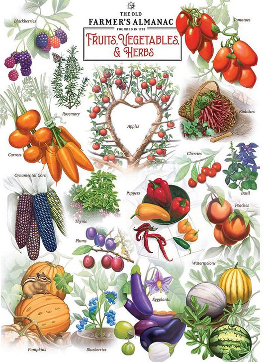 Masterpieces - Fruits & Vegetables - 1000 Piece Jigsaw Puzzle