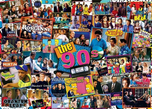 Masterpieces - TV Time - 90s Shows - 1000 Piece Jigsaw Puzzle