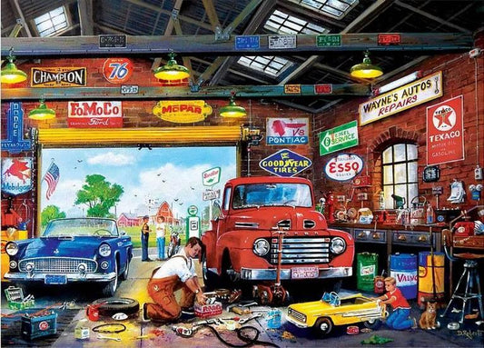 Masterpieces - Waynes Garage - 1000 Piece Jigsaw Puzzle