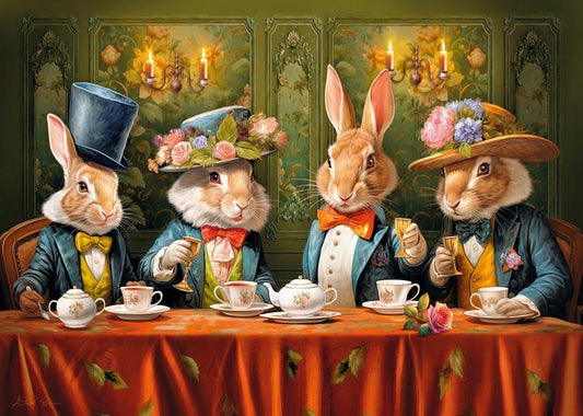 CherryPazzi - Fancy Bunny Party - 500 Piece Jigsaw Puzzle