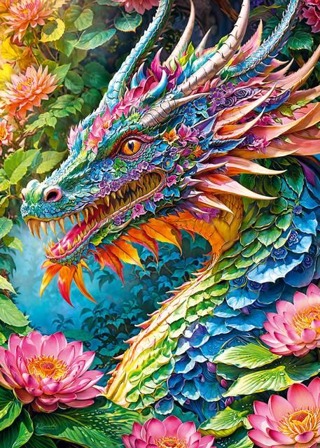 CherryPazzi - Good Luck Dragon - 1000 Piece Jigsaw Puzzle