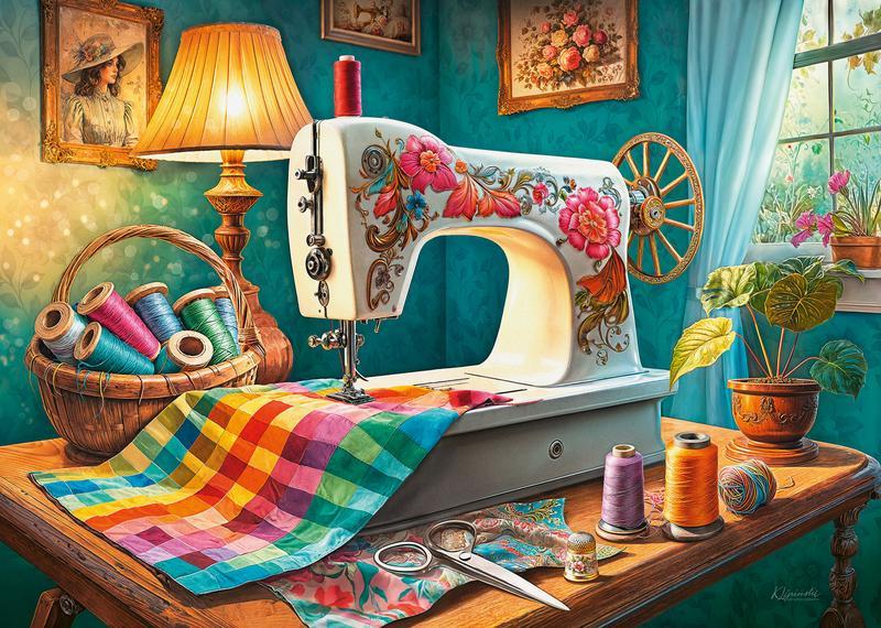 CherryPazzi - My Sewing Corner - 1000 Piece Jigsaw Puzzle