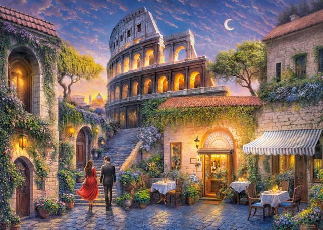 CherryPazzi - Romantic Rome - 1000 Piece Jigsaw Puzzle