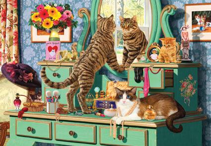 Anatolian - Cats Dressing Table - 260 Piece Jigsaw Puzzle