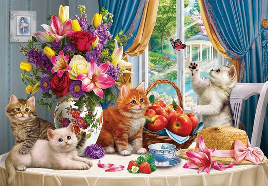 Anatolian - Fluffy Kittens in the Living Room - 260 Piece Jigsaw Puzzle