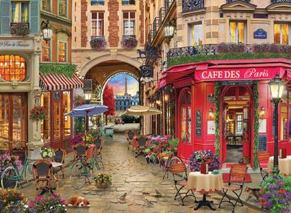 Anatolian - Cafe des Paris - 1000 Piece Jigsaw Puzzle