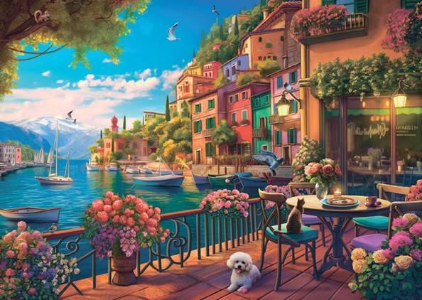 Anatolian - Cafe Como - 700 Piece Jigsaw Puzzle