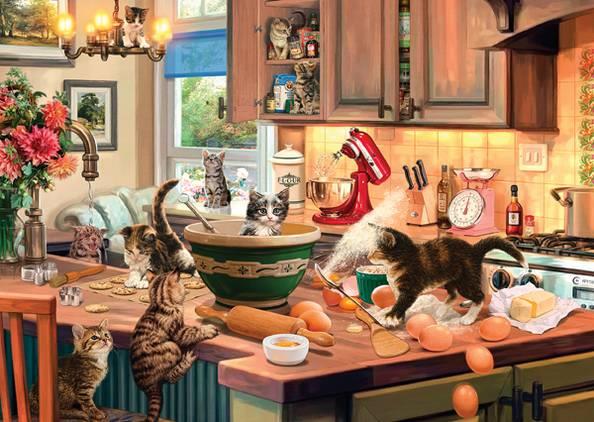 Anatolian - Kitten Kitchen Capers - 700 Piece Jigsaw Puzzle