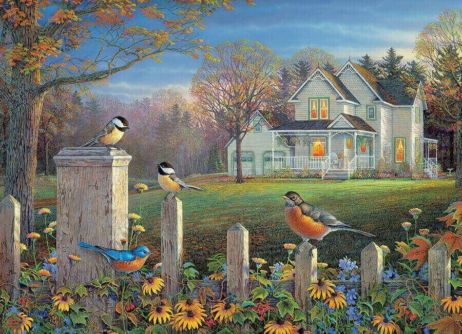 Cobble Hill - Evening Birds - 1000 Piece Jigsaw Puzzle