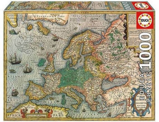 Educa - Map of Europe - 1000 Piece Jigsaw Puzzle