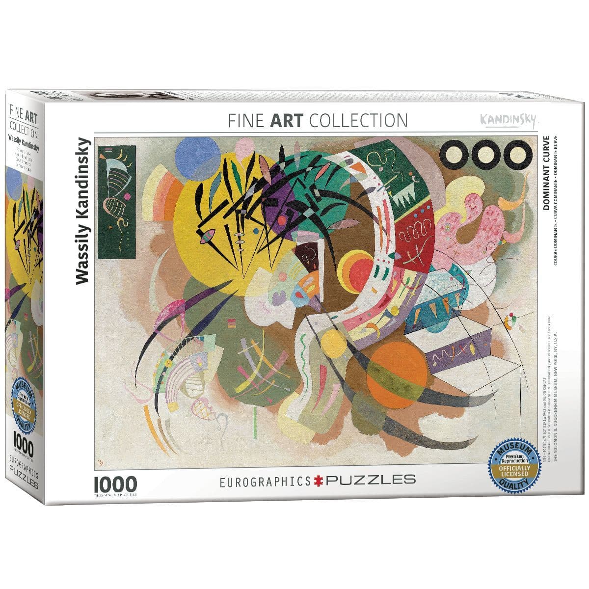 Eurographics - Wassily Kandinsky - Dominant Curve  - 1000 Piece Jigsaw Puzzle