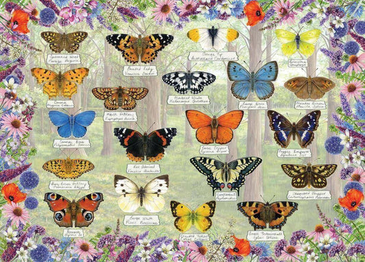 Gibsons - Beautiful Butterflies - 1000 Piece Jigsaw Puzzle