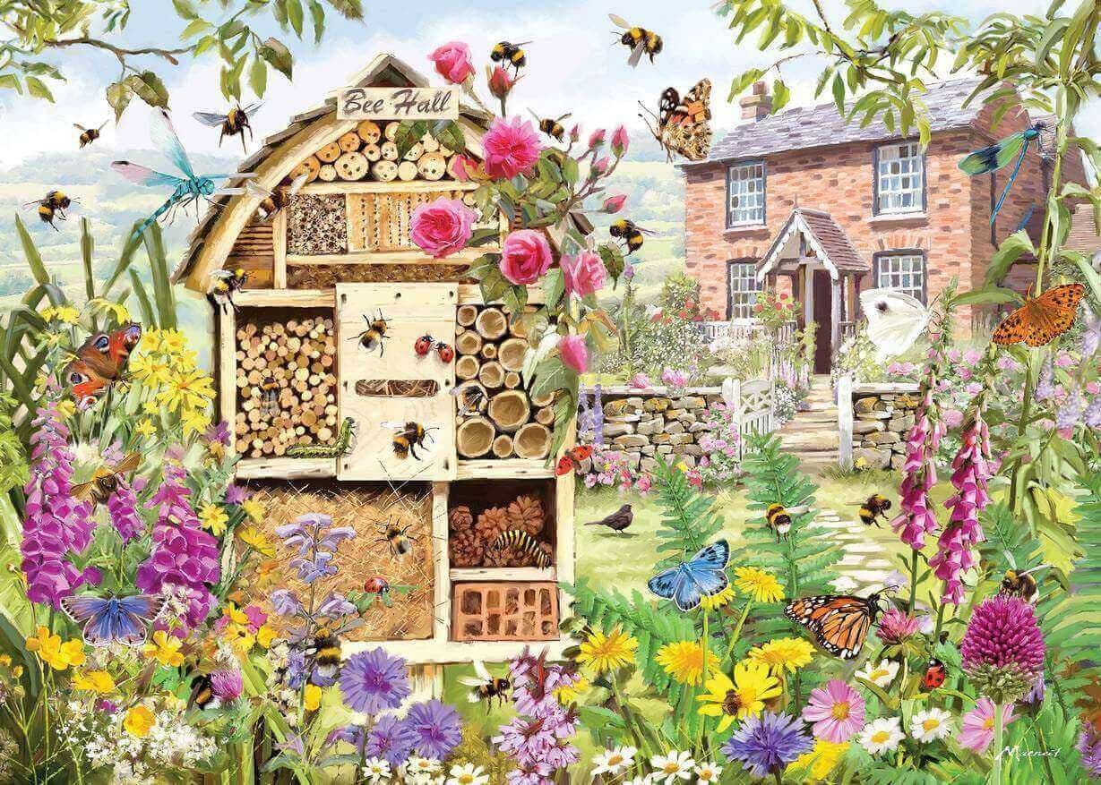 Gibsons - Bee Hall - 1000 Piece Jigsaw Puzzle - Jigsaw Puzzles Direct