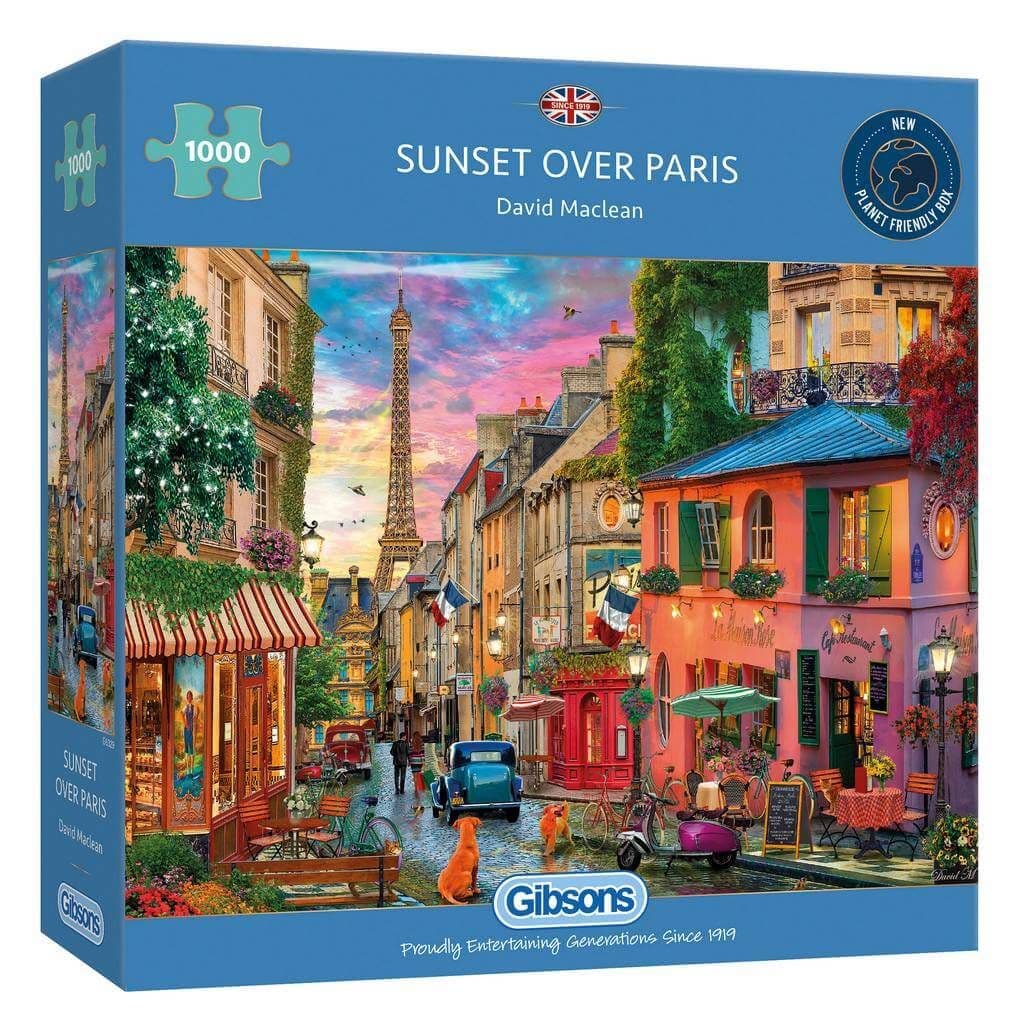 Gibsons - Sunset over Paris  - 1000 Piece Jigsaw Puzzle