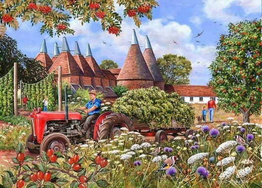 House of Puzzles - Oast Houses - 500XL Piece Jigsaw Puzzle