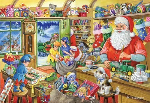 House of Puzzles - Santa's Workshop  No 5 - 1000 Piece Jigsaw Puzzle