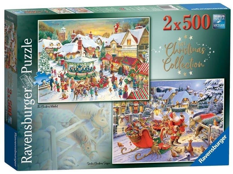 Ravensburger - Christmas Collection Number 1 - 2 x 500 Piece Jigsaw Pu ...