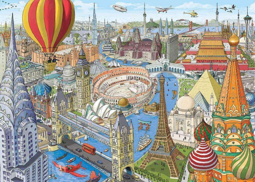 Ravensburger - Around the World in 80 Days - 1000 Piece Jigsaw Puzzle