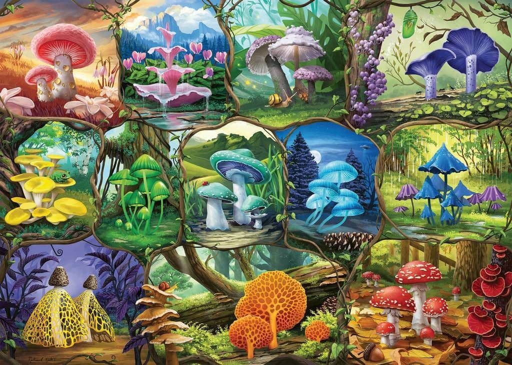 Ravensburger - Beautiful Mushrooms - 1000 Piece Jigsaw Puzzle