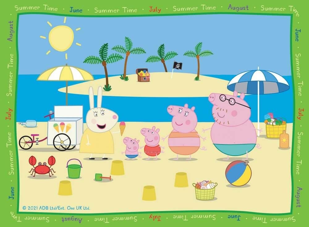 Ravensburger - Peppa Pig Four Seasons 4 in a Box Jigsaw Puzzle - Jigsaw ...