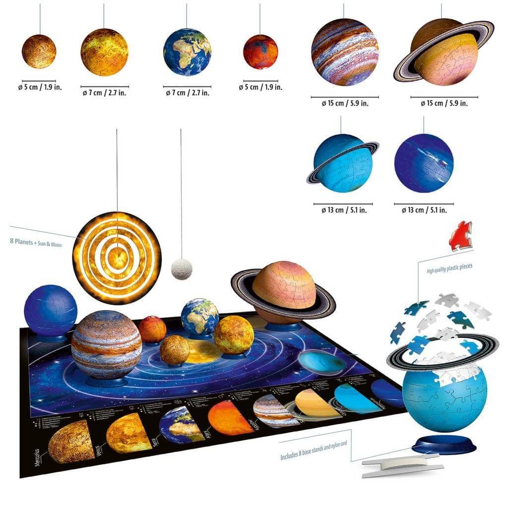 3d puzzle hot sale solar system