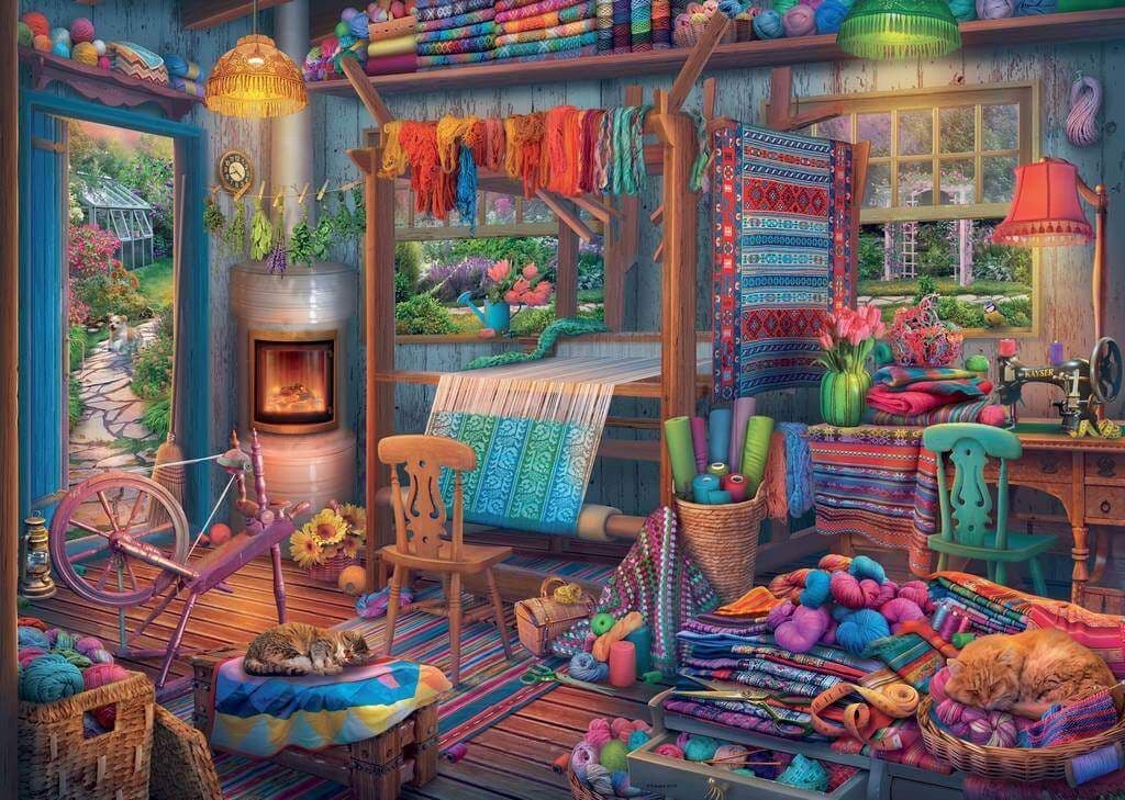 Ravensburger - The Weaver's Workshop - 1000 Piece Jigsaw Puzzle