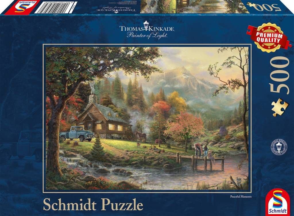 Schmidt - Thomas Kinkade - Peaceful Moments - 500 Piece Jigsaw Puzzle ...